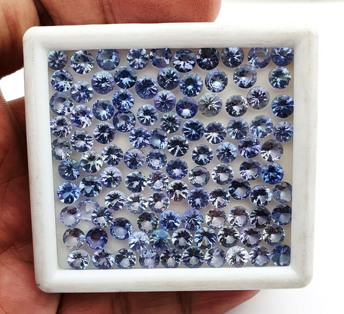 Natural tanzanite round - tanzanite,