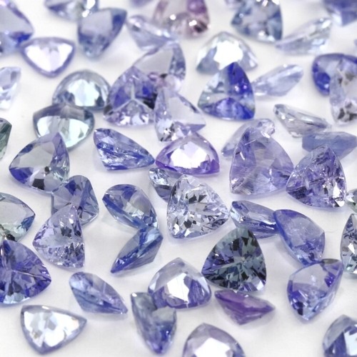Tanzanite trillion cut - tanzanite,